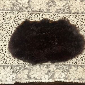 Real mink fur vintage 1950s Ingber clutch purse